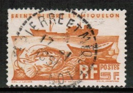 ST. PIERRE & MIQUELON  Scott # 337 VF USED (Stamp Scan # 430) - Gebraucht