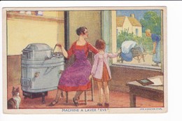 MACHINE A LAVER "EVE" - Werbepostkarten