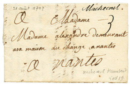 LOIRE INF. : 1747 MACHECOUL Manuscrit (Lenain 1). Indice 19. Superbe. - Sonstige & Ohne Zuordnung