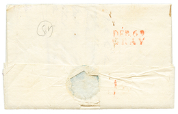 HTE SAONE : 1819 DEB.69 GRAY Rouge Au Verso D'une Lettre De PARIS. TB. - Sonstige & Ohne Zuordnung
