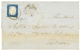 "S. MARTINO DI LANTOSCA ( ST MARTIN LANTOSQUE) Via UTELLE " : 1858 Cachet Rarissime S.MARTINO LANTA D. 12 Nov 58 + SARDA - Sonstige & Ohne Zuordnung