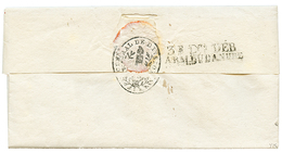 An 7 Trés Rare Cachet De DEBOURSE , 3e Don DEB. / ARM. DU DANUBE Au Verso D'une Lettre Avec Texte Daté "MANHEIM" Pour MA - Armeestempel (vor 1900)