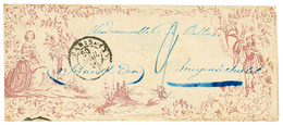VALENTINE : 1846 T.15 PARIS + Taxe 2 Sur Magnifique Enveloppe VALENTINE. Superbe. - Sonstige & Ohne Zuordnung