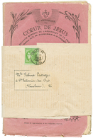 1871 5c BORDEAUX (n°42B) TTB Margé Obl. Cad TOULOUSE Sur Bande Avec Fascicule "COUEUR DE JESUS" Complet De 72 Pages Pour - 1870 Ausgabe Bordeaux