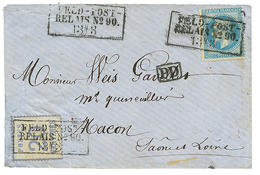 1871 FRANCE 20c(n°29) Obl. Cachet Militaire ALLEMAND Encadré FELD POST/RELAIS N°90 + ALSACE 20c Sur Enveloppe(pd) Pour M - Altri & Non Classificati