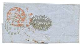 1856 Boxed INDIA On Entire Letter Datelined "FORT WILLIAM" To JERSEY. Superb. - 1701-1800: Vorläufer XVIII