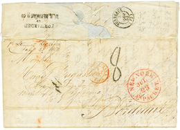 "CONSULAT De FRANCE à NASSAU BAHAMAS" : 1853 Lettre Avec 6 Pages De Texte Daté "NASSAU" Avec Cachet Rarissime EMPIRE FRA - Schiffspost