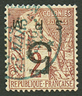 ST PIERRE ET MIQUELON : 5 S/ 2c (n°1) Oblitéré. RARE. Cote 3500€. Certificat SCHELLER. TTB. - Altri & Non Classificati