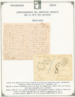 BENIN : 1863 GB/ 1F60 + Cachet Anglais LAGOS Sur Enveloppe Avec Texte Daté "PORTO-NOVO" Pour La FRANCE. TB. - Other & Unclassified