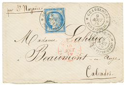 "PORT LOUIS" : 1879 CG 25c CERES TTB Margé Obl. GUADELOUPE PORT-LOUIS Sur Env. Pour La FRANCE. Superbe. - Sonstige & Ohne Zuordnung