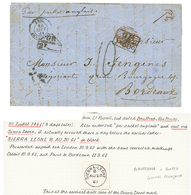 GUINEE - BOFFA Via SIERRA-LEONE : 1861 GB/1F60c + GB/2F Sur Lettre Avec Texte Daté "BAUFFRAH , RIO PONGO" Pour La FRANCE - Sonstige & Ohne Zuordnung