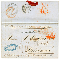 GUYANE Via MARTINIQUE : 1849 GUYANE FRANCAISE + COLONIES ART.13 + "Par La CARAVANE Voie De La MARTINIQUE" Sur Lettre De  - Autres & Non Classés