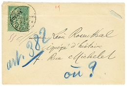 1893 5c Surchargé GUYANE Obl. CAYENNE Sur Enveloppe Trés Currieuse Adressée "7 Rue MICHELET". Mention Manuscrite "ART. 3 - Otros & Sin Clasificación