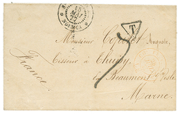 NOUVELLE CALEDONIE : 1877 Taxe Tampon 7 Sur Lettre Taxée De NOUMEA Pour La FRANCE. TB. - Sonstige & Ohne Zuordnung