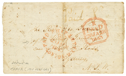 NOUVELLE HEBRIDES : 1843 PAID SHIP LETTER LONDON Sur Lettre Avec Texte (rabats Latéraux Absents) Pour Un Missionnaire Su - Sonstige & Ohne Zuordnung