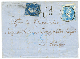 "CANDIA" : 1873 10s Canc. CANDIA + GREECE 20l On Entire Letter To ATHENES. Vf. - Levante-Marken