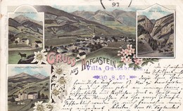 AUTRICHE . CPA. RARETE. GRUSS AUS HOFGASTEIN. ANNEE 1897 + TEXTE.  ENVOYE DE LA VILLA GUTENBRUNN - Bad Hofgastein