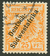 DSWA - 25pf (n°9) Used. Signed SCHELLER. Vf. - German South West Africa