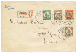 DSWA : 1901 3pf(x2) + 5pf + 30pf Canc. GROOTFONTEIN On REGISTERED Envelope To GERMANY. Vf. - German South West Africa