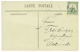 "SOUFFLAY" : 1912 5pf(small Faults) Canc. SOUFFLAY (small Type) On Card To MOLUNDU. Scarce. Vf. - Cameroun