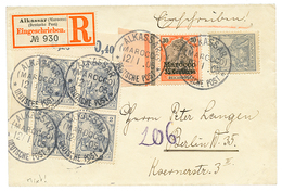 "ALKASSAR" : 1905 Mixt GERMANY 2pf(x5) + GERMAN MOROCCO 30pf Canc. ALKASSAR On REGISTERED Envelope To BERLIN. Scarce. Su - Morocco (offices)