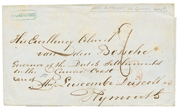 GOLD COAST - DUTCH SETTLEMENTS : 1857 "8" Tax Marking On Entire Letter From ROTTERDAM To Colonel VAN DEN BOSSCHE, GOVERN - Gold Coast (...-1957)