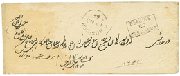 "BUSHIRE" : 1866 Boxed BUSHIRE/ P.O/ 2 ANNA + Cds BUSHIRE On Envelope To INDIA. Scarce. Superb. - Sonstige & Ohne Zuordnung