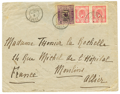 KOREA : 1903 50m + 4c(x2) Canc. SEOUL COREE On Envelope(1 Flap Missing) To FRANCE. Scarce. Vvf. - Korea (...-1945)