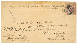 MAURITIUS - SOLDIER LETTER : 1862 1 PENNY Canc. B53 On MILITARY Envelope From "ROYAL ARTILLERY MAURITIUS" To ENGLAND. RA - Mauritius (...-1967)