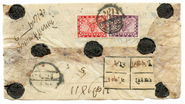 NEPAL : 1910 8p +16p On REGISTERED Envelope DHANKUTA To KATHMANDU. Vf. - Nepal