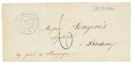 "BISSAO PORTUGUESE GUINEA - PRECURSOR " : 1867 SENEGAL ET DEP. GOREE + "6" Tax Marking On Entire Letter Datelined "BISSA - Altri & Non Classificati