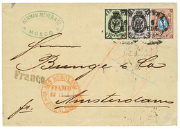 RUSSIA : 1868 3k + 5k+ 10k On Cover From MOSCOU To AMSTERDAM (HOLLAND). Vvf. - Otros & Sin Clasificación