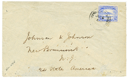 SOLOMON ISLANDS : 1914 2 1/2d Canc. On Envelope To NEW BRUNSWICK (USA). Verso, SYDNEY. Vf. - Salomonen (...-1978)