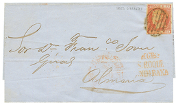 SPAIN : 1852 6c On Cover From GIBRALTAR To ALMERIA. COMEX Certificate (2010). Superb. - Other & Unclassified
