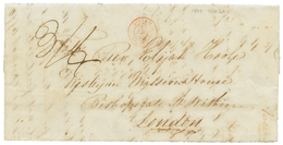 TONGA - PRECURSOR : 1849 OUTRE-MER PAUILLAC In Red + "3/4" Tax Marking On Entire Letter Datelined "FRIENDLY ISLANDS, NIA - Tonga (...-1970)