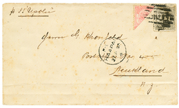 1893 TONGA Bisect 1d + 2d On Envelope From HAAPA To NEW ZEALAND. Scarce. Vf. - Tonga (...-1970)
