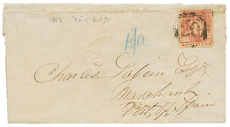 TRINIDAD : 1863 1(d) Canc. 20 On Entire Letter Datelined "GUAPO" To PORT OF SPAIN. RARE. Vf. - Trindad & Tobago (...-1961)