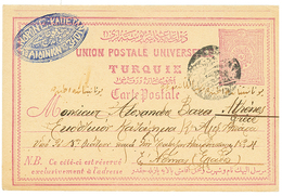 TURKEY : 1897 P./Stat 20p Canc. Negativ Cachet To GREECE. Scarce. Vvf. - Sonstige & Ohne Zuordnung