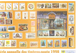 NOUVELLE CALEDONIE - ENVELOPPE SERIE ANNUELLE DES TIMBRES POSTE DE 1998 (sans Timbre) - Storia Postale