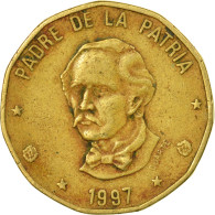 Monnaie, Dominican Republic, Peso, 1997, TTB, Laiton, KM:80.3 - Dominikanische Rep.