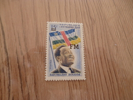 TP Timbre Stamp République Centrafricaine Surcharge FM - Central African Republic