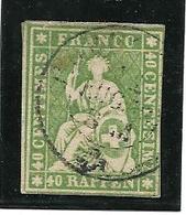 Helvetia Yvert N°30  40 RAPPEN  Oblit. - Used Stamps