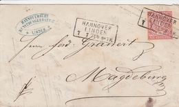 Allemagne Du Nord Entier Postal HannoverLinden 1871 - Autres & Non Classés