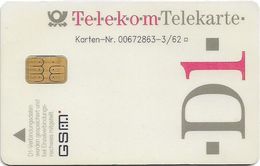 Germany - D1-Telekom Telekarte - GSM (Module 1a) Full-Size SIM ISO, Used Or Mint; - [2] Mobile Phones, Refills And Prepaid Cards