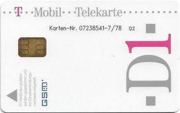 Germany - D1-T-Mobil Telekarte - GSM Full-Size SIM ISO - [2] Mobile Phones, Refills And Prepaid Cards