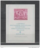 DDR Block 10 / Tag Der Briefmarke 1954 **  MNH - 1950-1970