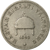 Monnaie, Hongrie, Franz Joseph I, 20 Fillér, 1893, Kormoczbanya, TB+, Nickel - Ungarn