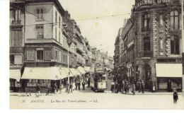 Cpa Amiens La Rue Des Trois Cailloux. - Amiens