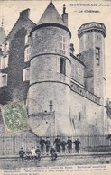 72. MONTMIRAIL. CPA . RARETE. ANIMATION ENFANTS DEVANT LA FAÇADE SUD OUEST DU CHÂTEAU. ANNEE 1907+ TEXTE - Montmirail