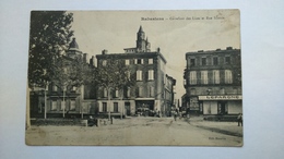 Carte Postale (J4 ) Ancienne De Rabastens , Carrefour Des Lices Et Rue De Sibérie - Rabastens